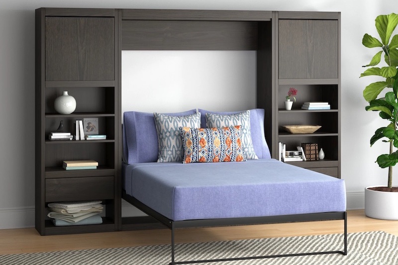 Cube: Freestanding Murphy Bed with Fold Out Design